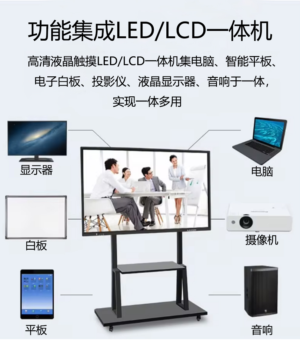 智能led触控会议一体机详情-凰津光电